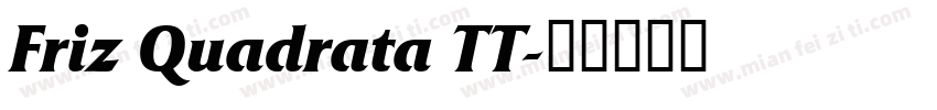 Friz Quadrata TT字体转换